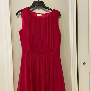 Calvin Klein Pink fit n flare dress, sz 10
